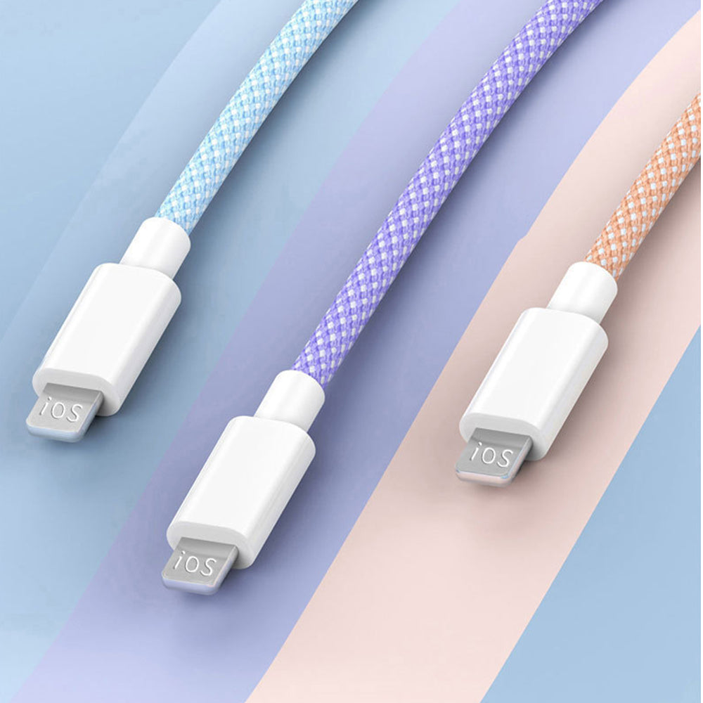 【パステルカラー 急速充電ケーブル 1m】iPhone Lightning Type-Cケーブル データ転送 6A 高出力 iPhone充電 ケーブル 急速 ライトニング iPhone 仕事 パステルカラー かわいい 最大27W 14 14pro 13 13pro 12 12pro 11 se