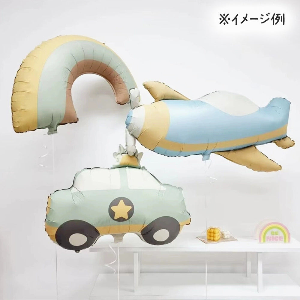 \新登場/【誕生日 バルーン 32インチ 数字 乗り物セット】1歳 2歳 3歳 4歳 5歳 バースデー バルーン パトカー ヘリコプター プロペラ 飛行機 選べる数字 パーティー 飾り付け アッシュ系 グレージュ ベージュ系 かわいい おしゃれ 男の子 サプライズ お祝い 風船