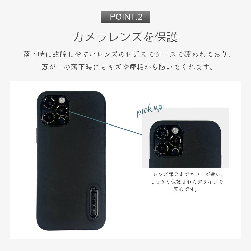 ＼送料無料／【スマホスタンド付 フェイクレザーiPhoneケース】フェイクレザー高級感 指紋防止 レンズ保護 個性派 耐衝撃 ビジネス メンズ スマホケース カバー おしゃれ シンプル 韓国 男性 ブラック オレンジ グリーン 機能性