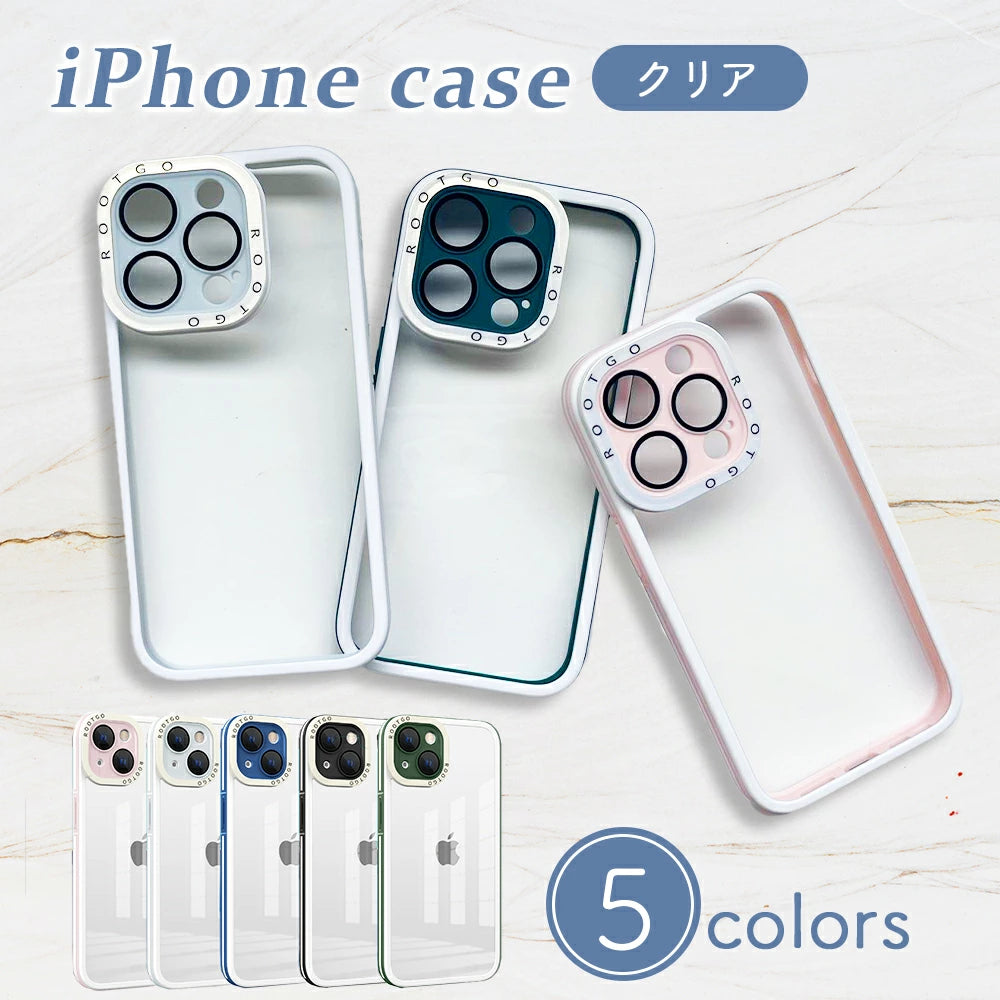 【送料無料】   iPhone クリアケース 5色 アイフォン クリアケース 14 Pro Plus max 13 12 11 SE スマホケース カバー おしゃれ かわいい シンプル 韓国 淡色 透明 耐衝撃 カメラレンズ保護 ミルキーカラートレンド