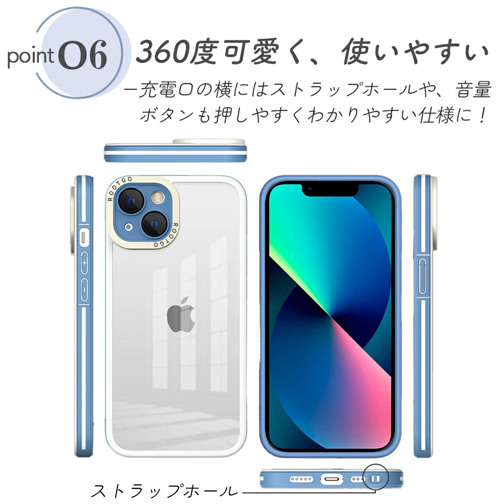 【送料無料】   iPhone クリアケース 5色 アイフォン クリアケース 14 Pro Plus max 13 12 11 SE スマホケース カバー おしゃれ かわいい シンプル 韓国 淡色 透明 耐衝撃 カメラレンズ保護 ミルキーカラートレンド