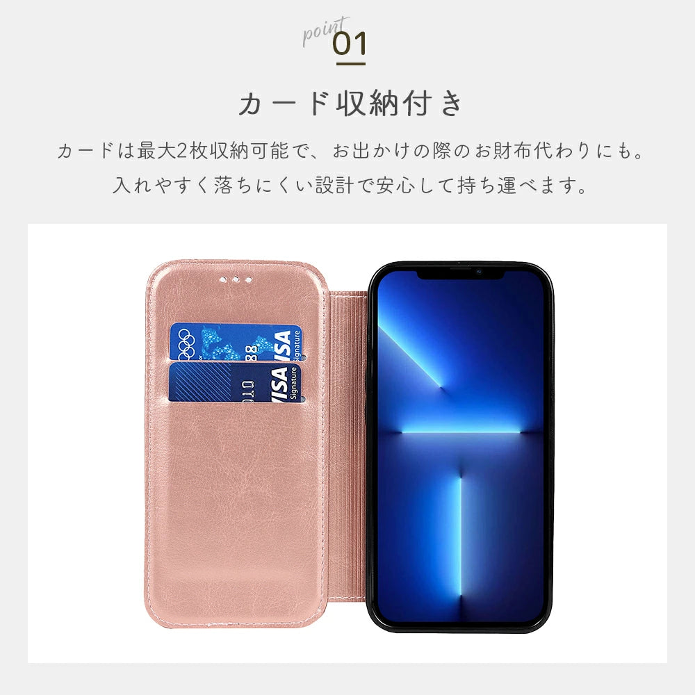 ＼送料無料／【手帳型】カード収納 iphoneケース 6色 マロンカラー レザー カバー 14Pro 14Plus 14ProMax Case  iphone13 ケース 13pro 13mini 13promax iPhone12 12 mini pro max 11 XR SE 8 カード入れ付き メンズ ビジネス 高級感