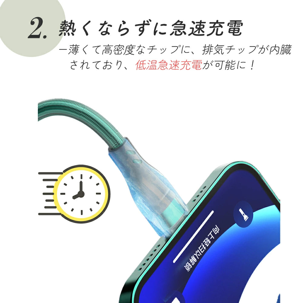 【送料無料 3in1急速充電ケーブル 】iPhoneケーブル Type-Cケーブル Micro USBケーブル 6A 高出力 iPhone充電 ケーブル 急速 Micro USBケーブル Type-C ケーブル 同時充電 Lightning ライトニング iPhone Xpeira AQUOS Galaxy 仕事