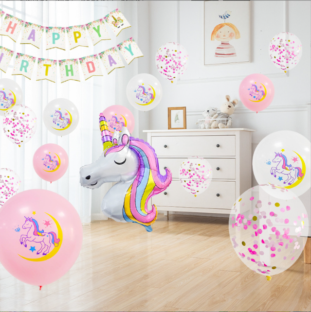 ＼新登場／【誕生日 バルーン 40インチ 数字 ユニコーンセット 缶バッチ付き】1歳 2歳 3歳 4歳 5歳 バースデー バルーン 選べる数字 パーティー 飾り付け ピンク ホワイト ペガサス かわいい おしゃれ 女の子 サプライズ お祝い 風船 セット 文字