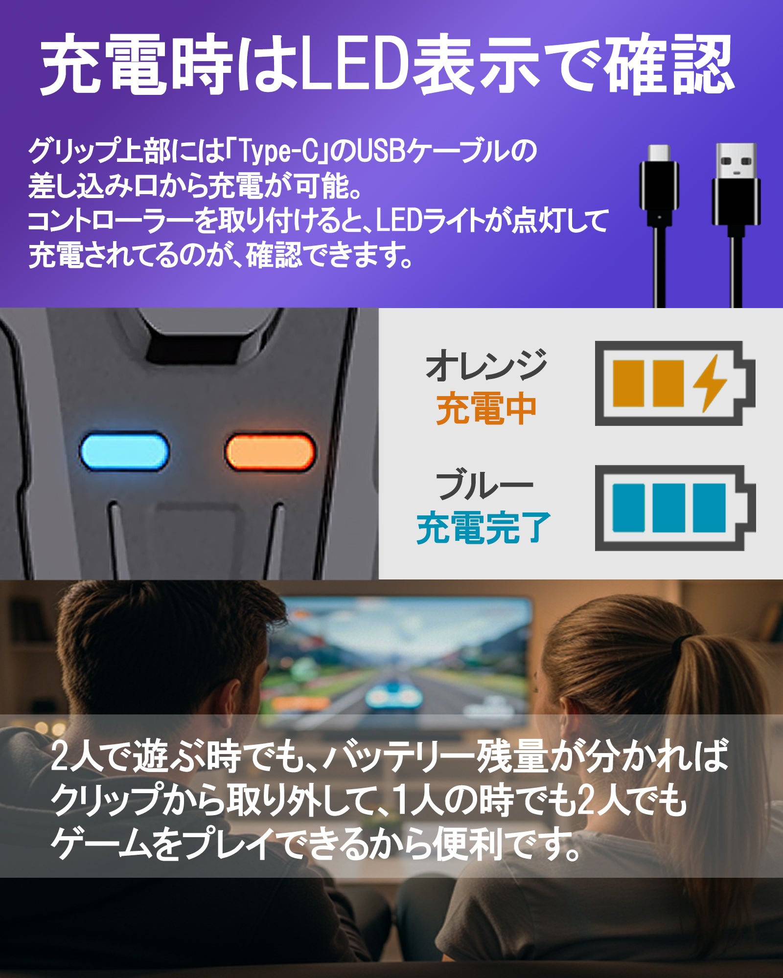 ＼即日発送／ Switch2 対応 スイッチ2 グリップ アクセサリー 周辺機器 ジョイコン 充電 Joy-Con 充電器 同時充電 コントローラー 収納スタンド付き 任天堂 機能 ブラック 充電 USB-C  2in1充電コード LED 軽量設計 携帯用 ダブルチャージ対応